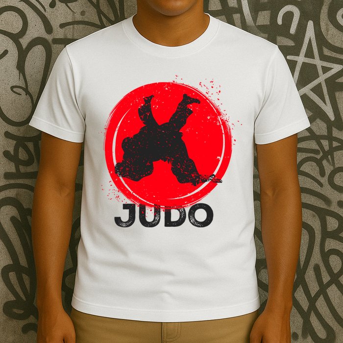 JUDO Olympic Sports Stylized Distressed T-Shirt
