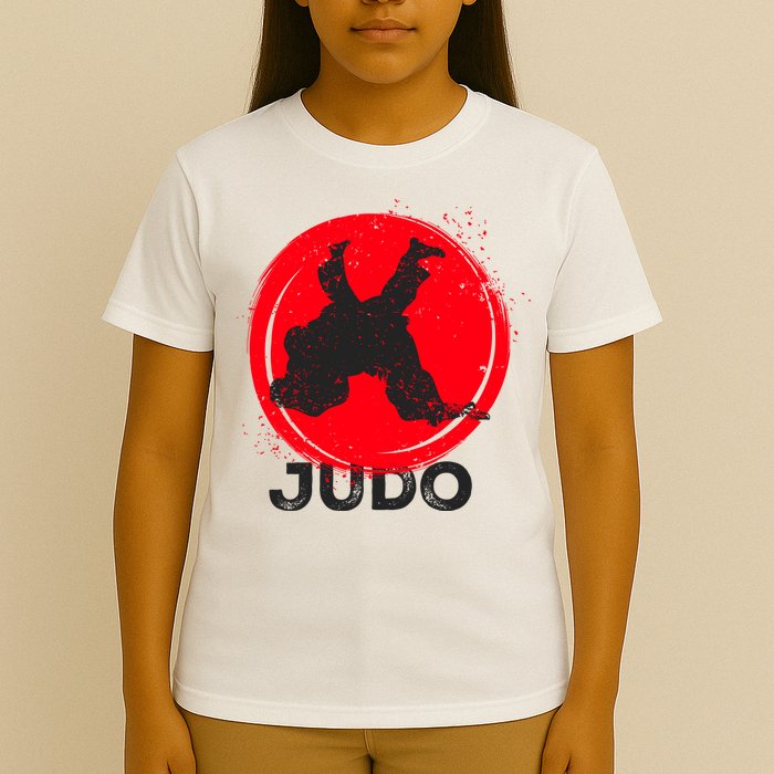 JUDO Olympic Sports Stylized Distressed T-Shirt