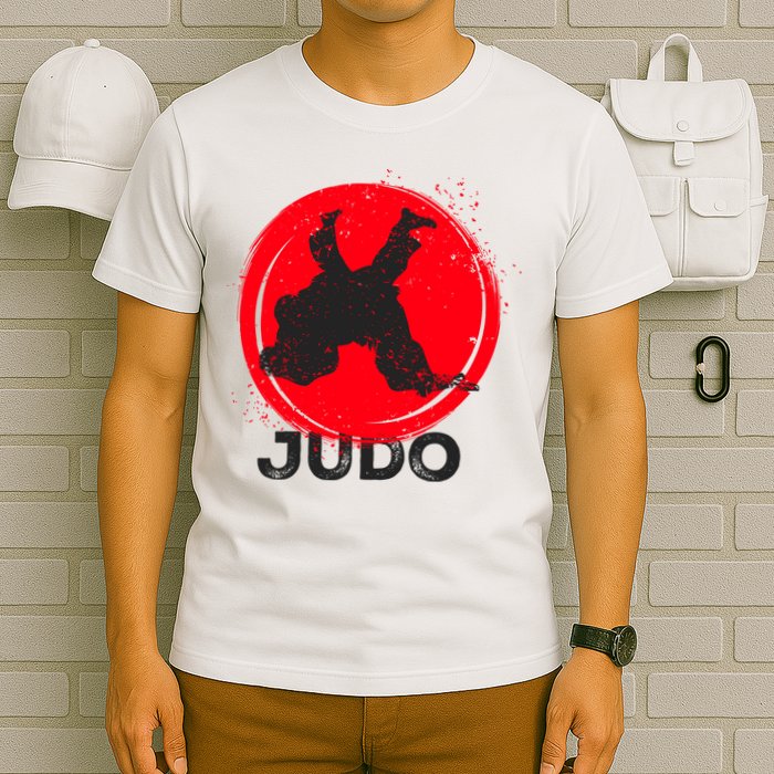 JUDO Olympic Sports Stylized Distressed T-Shirt