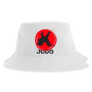 JUDO Olympic Sports Stylized Distressed Sustainable Bucket Hat