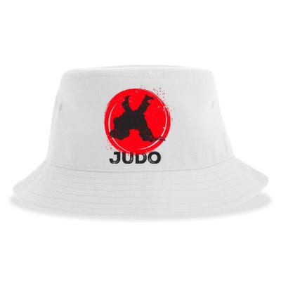 JUDO Olympic Sports Stylized Distressed Sustainable Bucket Hat