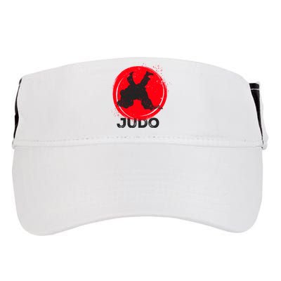 JUDO Olympic Sports Stylized Distressed Adult Drive Performance Visor