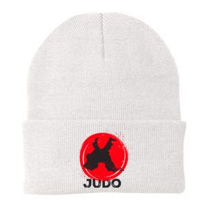 JUDO Olympic Sports Stylized Distressed Knit Cap Winter Beanie