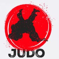 JUDO Olympic Sports Stylized Distressed Premium T-Shirt