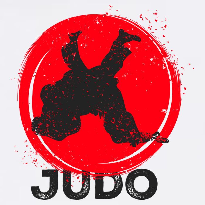 JUDO Olympic Sports Stylized Distressed Premium T-Shirt