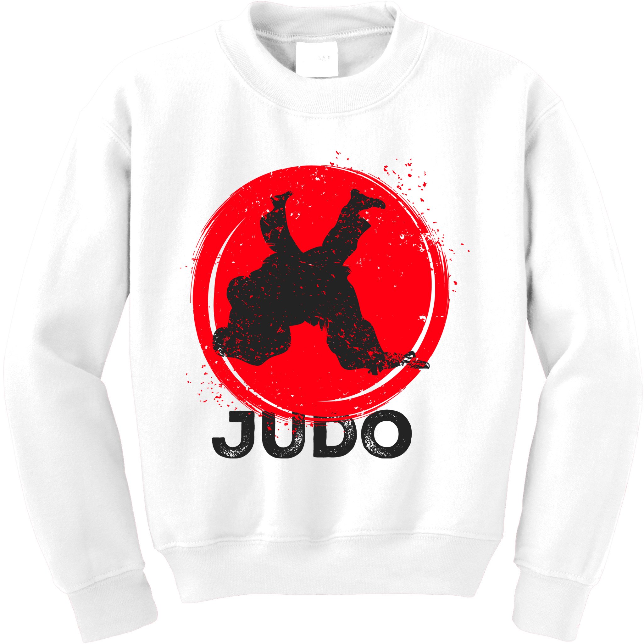 JUDO Olympic Sports Stylized Distressed Kids Sweatshirt