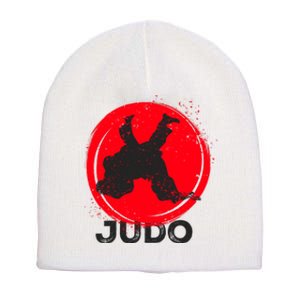 JUDO Olympic Sports Stylized Distressed Short Acrylic Beanie