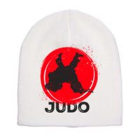 JUDO Olympic Sports Stylized Distressed Short Acrylic Beanie