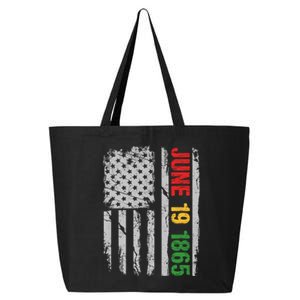 Juneteenth Usa Flag June 19 1865 Black History Month Freedom Cute Gift 25L Jumbo Tote