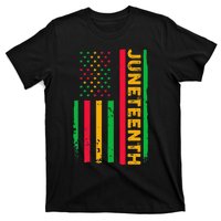 Juneteenth USA Flag Black History Day Afro American T-Shirt