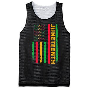 Juneteenth USA Flag Black History Day Afro American Mesh Reversible Basketball Jersey Tank