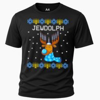 Jewdolph Ugly Hanukkah Sweater Reindeerorah Chanukah Cooling Performance Crew T-Shirt