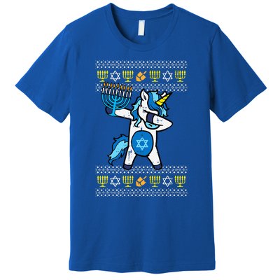 Jewish Unicorn Jewnicorn Hanukkah Chanukah  Premium T-Shirt