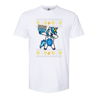 Jewish Unicorn Jewnicorn Hanukkah Chanukah  Softstyle® CVC T-Shirt