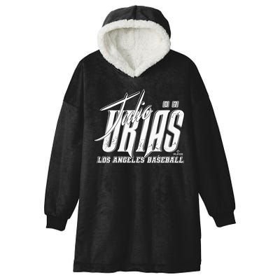 Julio Urias Los Angeles Baseball Rock Hooded Wearable Blanket