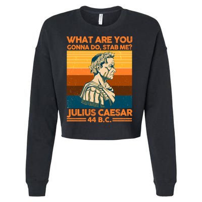 Julius Caesar What Are You Gonna Do Stab Me? Cropped Pullover Crew