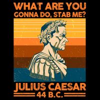 Julius Caesar What Are You Gonna Do Stab Me? Cropped Pullover Crew