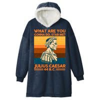 Julius Caesar What Are You Gonna Do Stab Me? Hooded Wearable Blanket