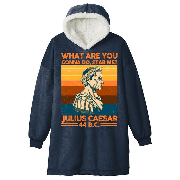 Julius Caesar What Are You Gonna Do Stab Me? Hooded Wearable Blanket