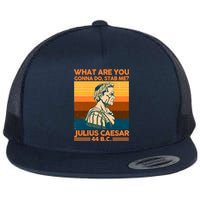 Julius Caesar What Are You Gonna Do Stab Me? Flat Bill Trucker Hat