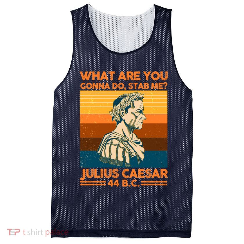 Julius Caesar What Are You Gonna Do Stab Me? Mesh Reversible Basketball Jersey Tank