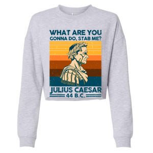 Julius Caesar What Are You Gonna Do Stab Me? Cropped Pullover Crew