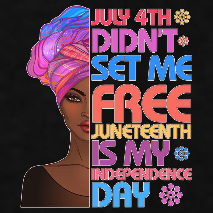 July 4th Didn't Set Me Free Juneteenth Ladies PosiCharge Tri-Blend Wicking Tank