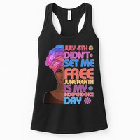 July 4th Didn't Set Me Free Juneteenth Womens Tank Top