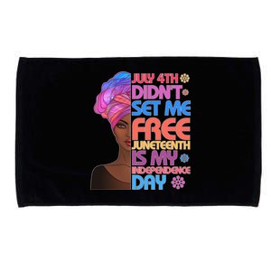 July 4th Didn't Set Me Free Juneteenth Microfiber Hand Towel