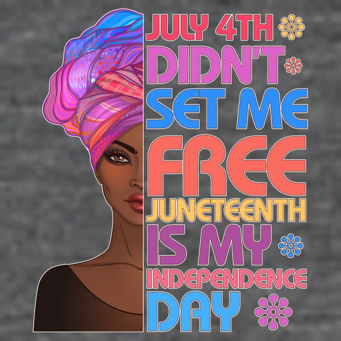 July 4th Didn't Set Me Free Juneteenth 7-Panel Snapback Hat