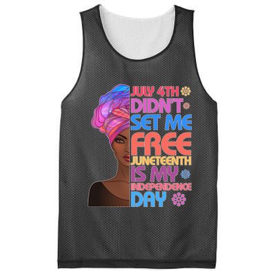 July 4th Didn't Set Me Free Juneteenth Mesh Reversible Basketball Jersey Tank
