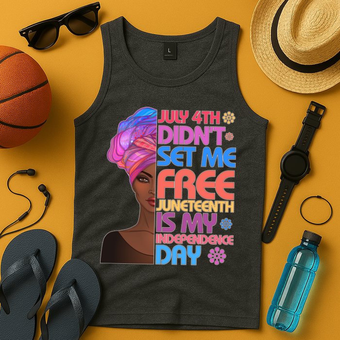 July 4th Didn't Set Me Free Juneteenth Tank Top