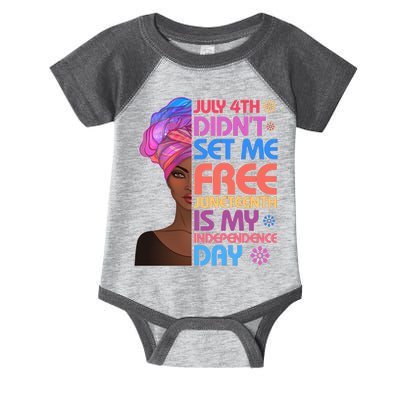 July 4th Didn't Set Me Free Juneteenth Infant Baby Jersey Bodysuit
