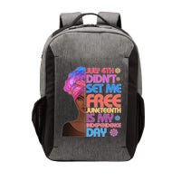 July 4th Didn't Set Me Free Juneteenth Vector Backpack