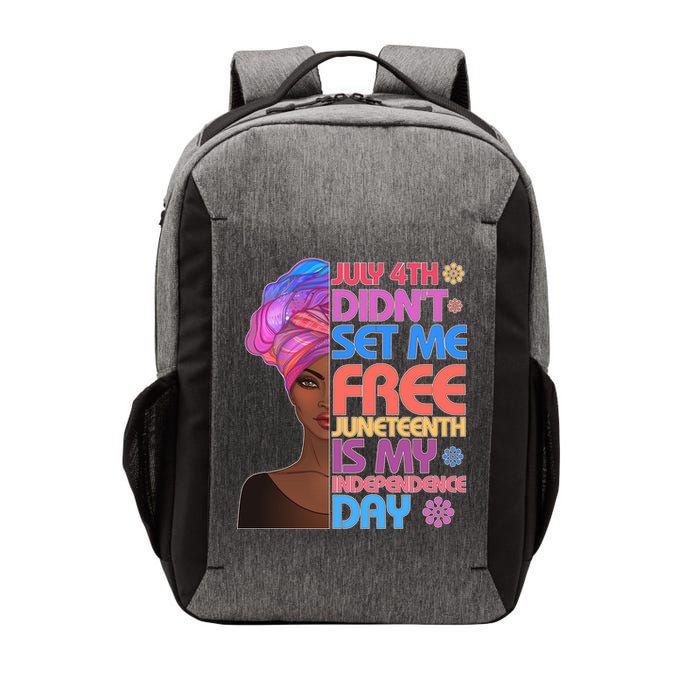 July 4th Didn't Set Me Free Juneteenth Vector Backpack