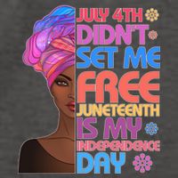 July 4th Didn't Set Me Free Juneteenth Vector Backpack