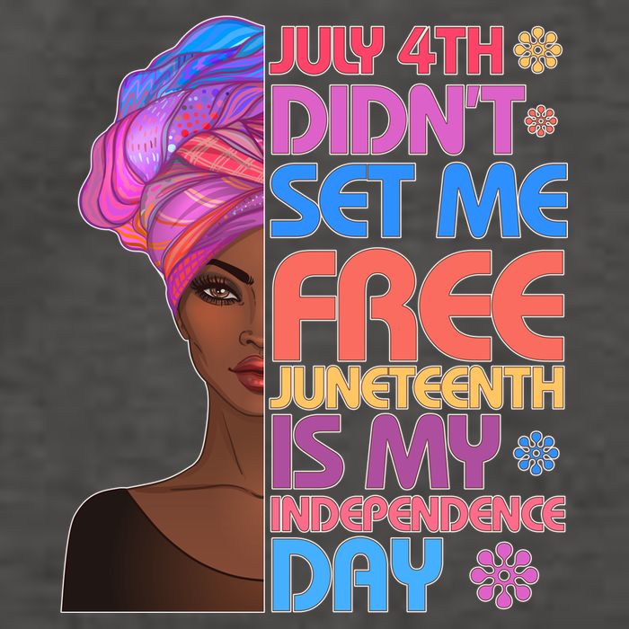 July 4th Didn't Set Me Free Juneteenth Vector Backpack