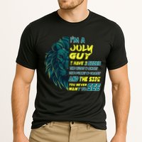 July Birthday Guy Has 3 Sides Sweet Funny Crazy  Performance Shirt