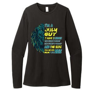 July Birthday Guy Has 3 Sides Sweet Funny Crazy  Womens CVC Long Sleeve Shirt