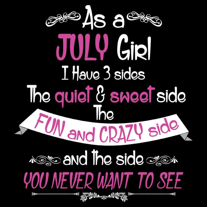 July Girl Sweet But Crazy Funny Birthday Visor