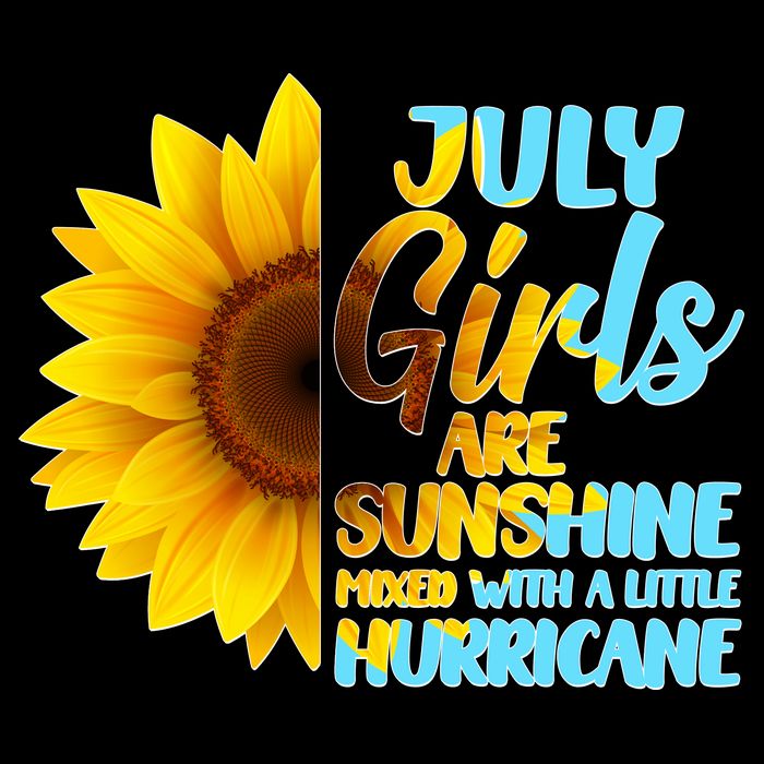 July Girls Are Sunshine Mixed With A Little Hurricane Cooling Performance Crew T-Shirt