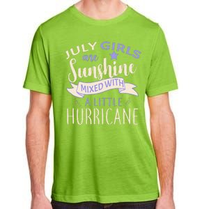 July Girls Are Sunshine Mixed With Hurricane Adult ChromaSoft Performance T-Shirt