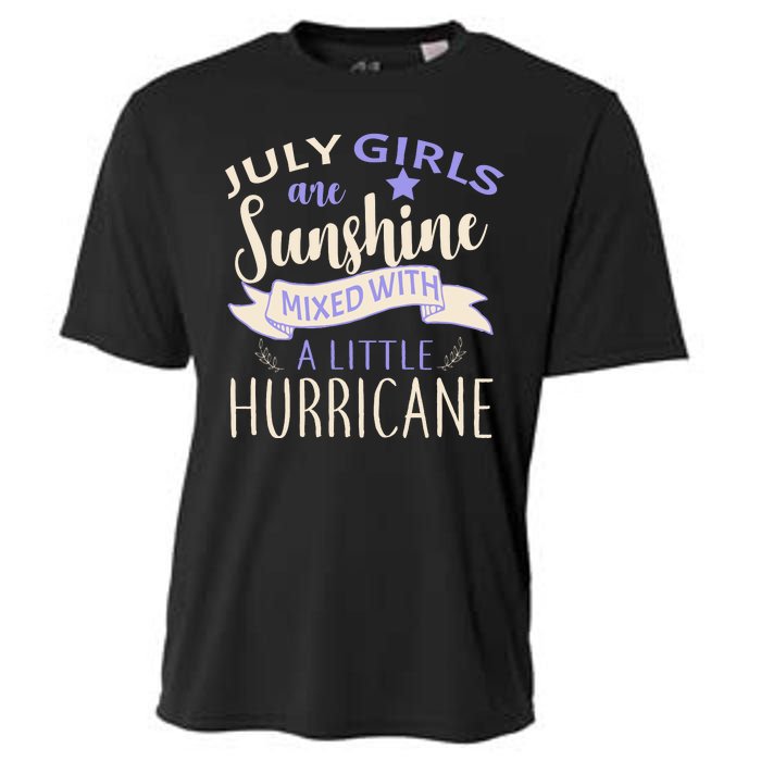 July Girls Are Sunshine Mixed With Hurricane Cooling Performance Crew T-Shirt