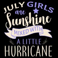 July Girls Are Sunshine Mixed With Hurricane Cooling Performance Crew T-Shirt
