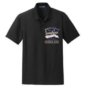 July Girls Are Sunshine Mixed With Hurricane Dry Zone Grid Polo