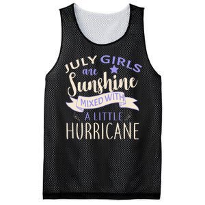 July Girls Are Sunshine Mixed With Hurricane Mesh Reversible Basketball Jersey Tank