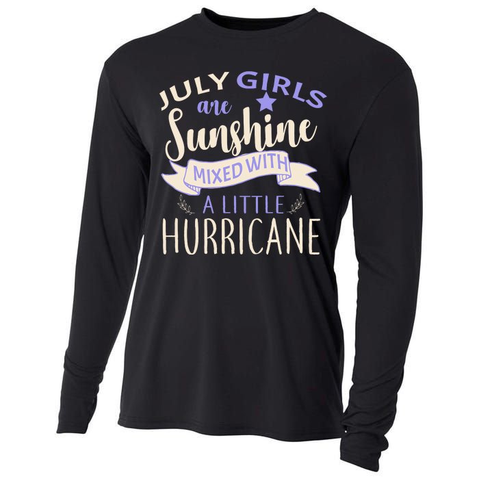 July Girls Are Sunshine Mixed With Hurricane Cooling Performance Long Sleeve Crew