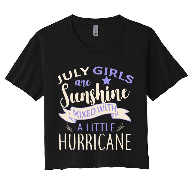 July Girls Are Sunshine Mixed With Hurricane Crop Top