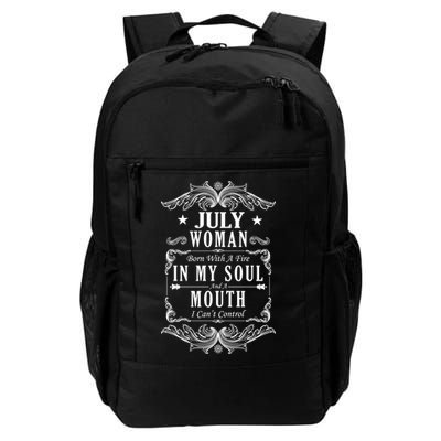 July Woman Funny Birthday Backpack