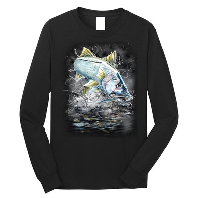 Jumping Snook - Fishing Long Sleeve Shirt